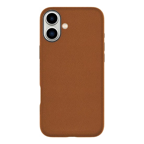 eSTUFF INFINITE Venice barna bőr tok iPhone 16