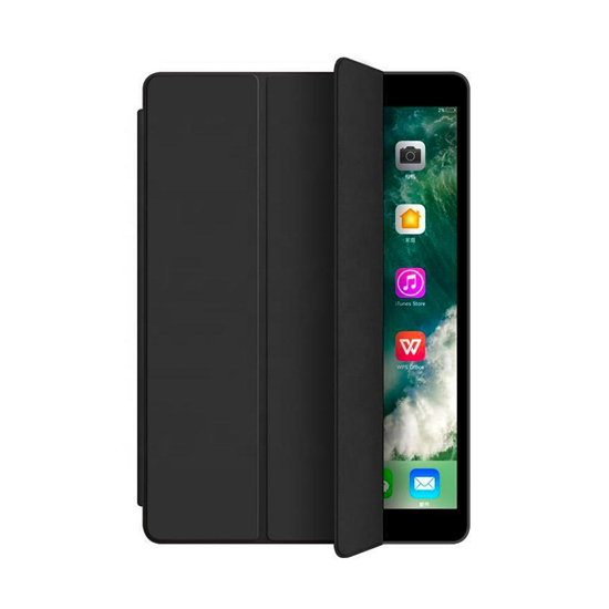 DENVER Folio Case iPad 10.2. Black PU leather front with