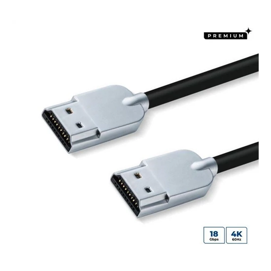 MicroConnect Premium HDMI 2.0 Super Slim 2m Black