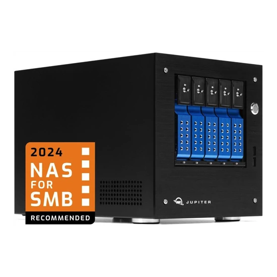 20TB Jupiter Mini High-Performance 10GbE Desktop NAS with Industry Leading Reliability, 5 Bay, 2x 10GB + 2x 1GB Ethernet ports