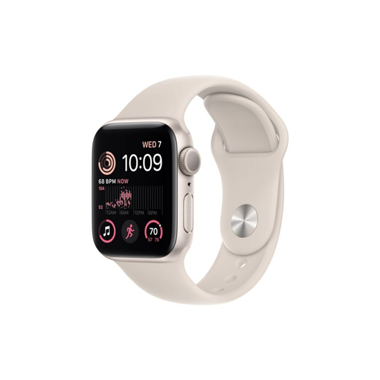 Apple Watch SE (2022) GPS – 40 mm-es csillagfény alumíniumtok, csillagfény sportszíj