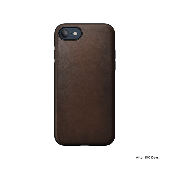 Nomad Modern Leather Case, brown - iPhone SE
