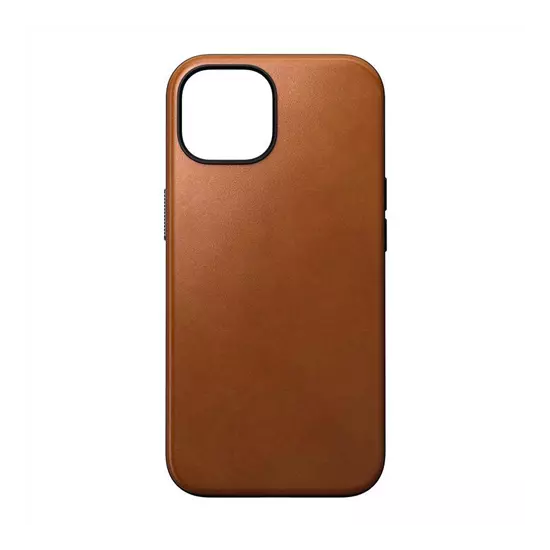 Nomad Modern Leather Case, english tan - iPhone 15