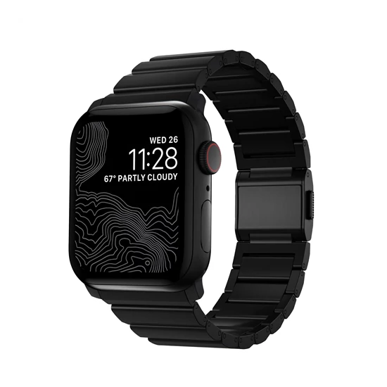 Nomad Titanium Band, black - Apple Watch Ultra (49mm) 8/7 (45mm)/6/SE/5/4 (44mm)/3/2/1 (42mm)