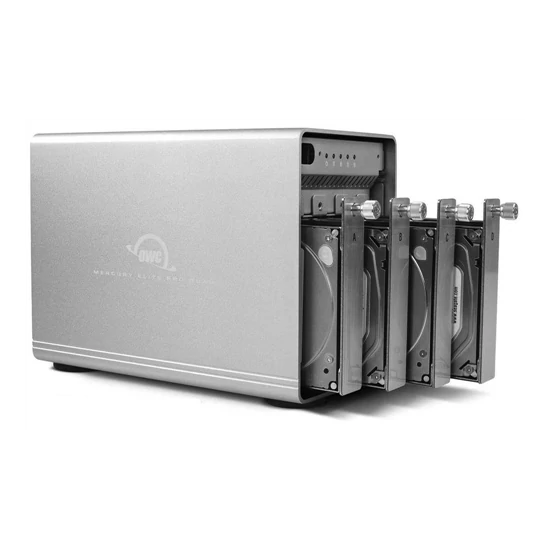 80TB OWC Mercury Elite Pro Quad RAID 4 Bay solution with USB 3.1 Gen 2, with Softraid for OWC, RAID 0/1/4/5/1+0