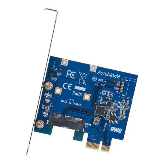 OWC Accelsior-M PCIe SATA 6G Controller. Plug & Play with any mSATA SSD Module!