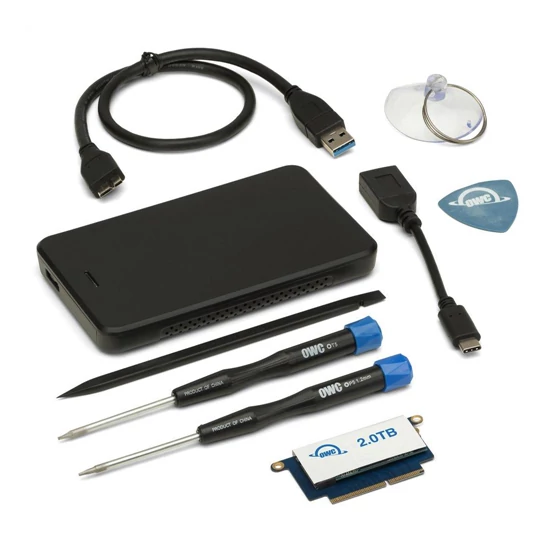 2.0TB (1920GB  after OP) Aura Pro NT for 2016-2017 TB3 non-Touchbar MBP Enduser Retail Kit : Drive and Installation ToolKit + 1TB Transfer H