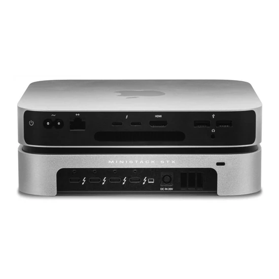 0GB OWC miniStack STX Enclosure Kit w/Cables (silver)