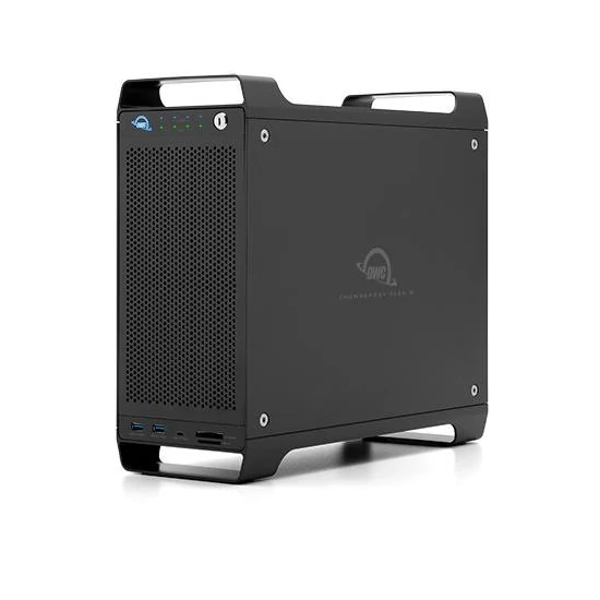 0TB OWC ThunderBay Flex, flexible 8-bay Storage/Dock/PCIe Enclosure with 2x TB3 Ports Featuring SoftRAID XT.
