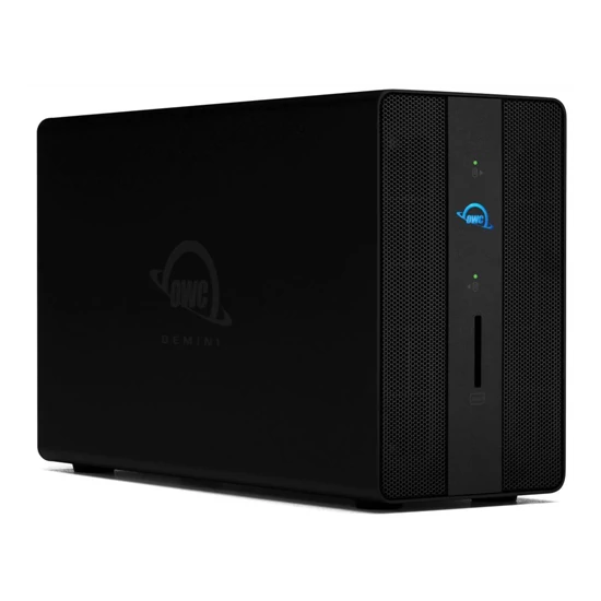 4.0TB 7200RPM (2TB x 2) Dual drive Thunderbolt 3 Hardware RAID Storage and Docking Enclosure with 3.5-inch SATA HDD