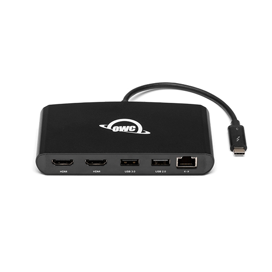 OWC 5 Port Thunderbolt 3 min-Dock 2 x HDMI, features 2 x HDMI 4K60