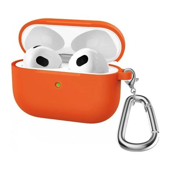 Airpods Pro V3 szilikon tok narancs