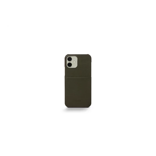 Trunk TR-BC1261-GRE iPhone 12/12 Pro backcover, Green Leather
