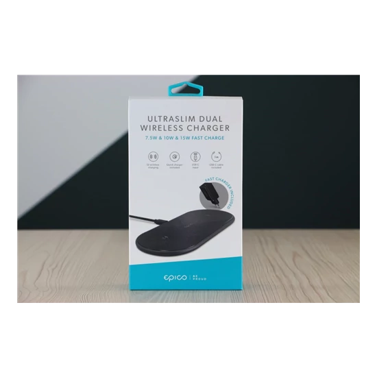 Használt Epico Ultraslim DUAL wireless charger US-2702