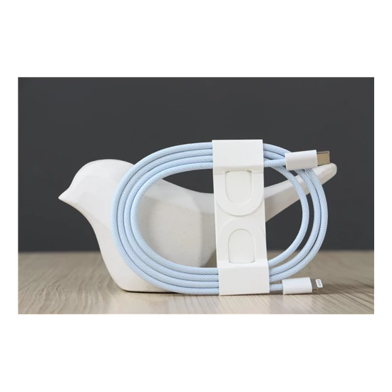 Újszerű Apple USB-C to Lightning fonott kék kábel  US-6778