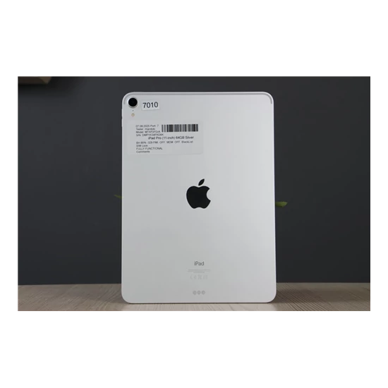 Használt Apple iPad Pro 11" 2018 64GB Wifi Silver B US-7010 