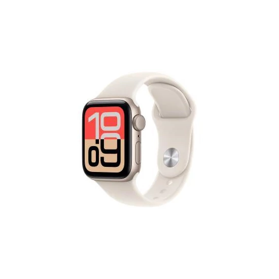 Apple Watch SE 3 GPS 44mm Starlight Aluminium Case with Starlight Sport Band - M/L