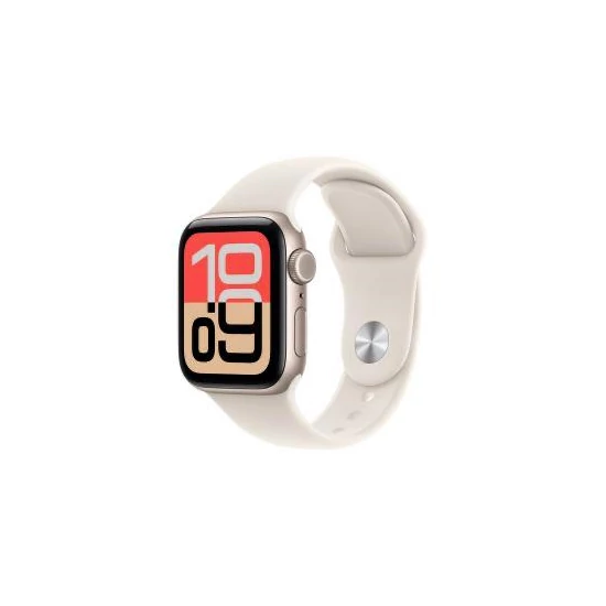 Apple Watch SE 3 Cellular 40mm Starlight Aluminium Case with Starlight Sport Band - M/L