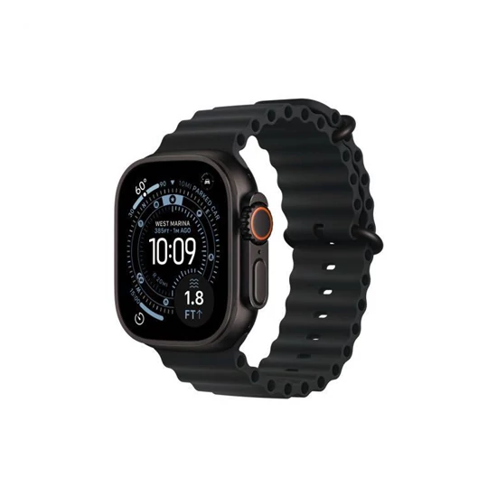 Apple Watch Ultra 3 Cellular 49mm Black Titanium Case with Black Ocean Band