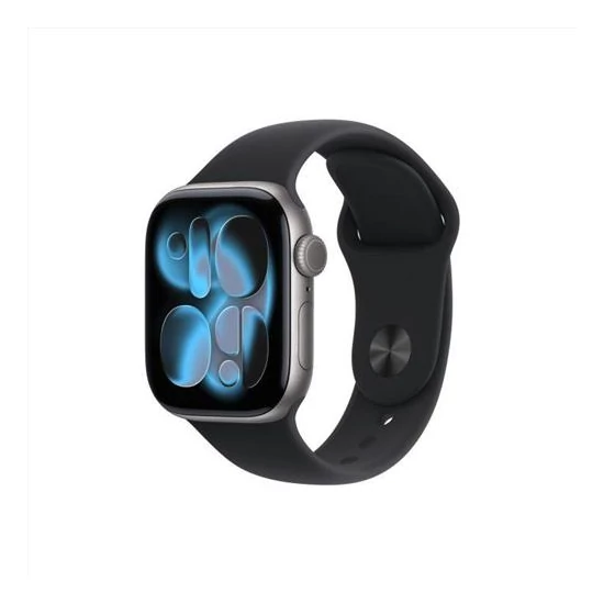 Apple Watch S11 Cellular 42mm Space Grey Aluminium Case with Black Sport Band - M/L