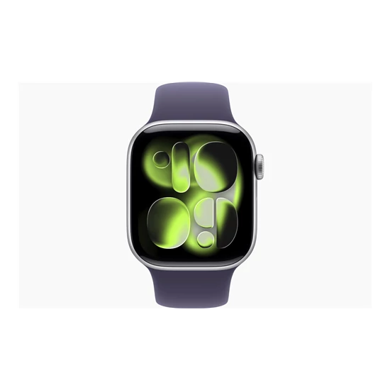 Apple Watch S11 Cellular 42mm Silver Aluminium Case with Purple Fog Sport Band - M/L