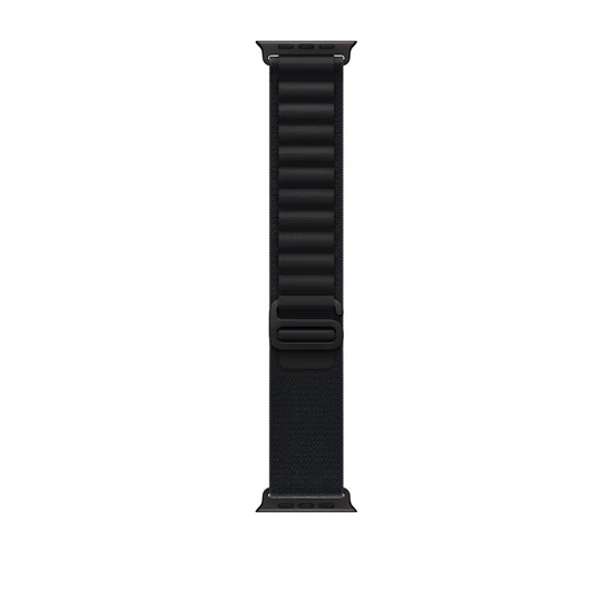 Apple Watch 49mm Loop:  Black Alpine Loop - Large - Black Titanium Finish