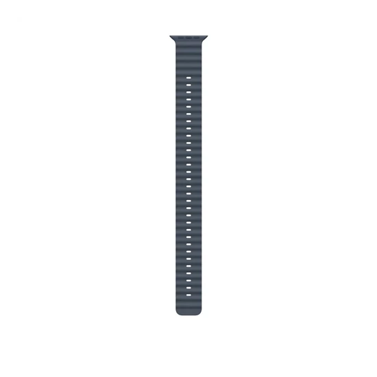Apple Watch 49mm Band:  Anchor Blue Ocean Band Extension - Black Titanium Finish