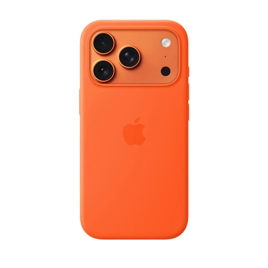 Apple iPhone 17 Pro Silicone Case with MagSafe – Orange