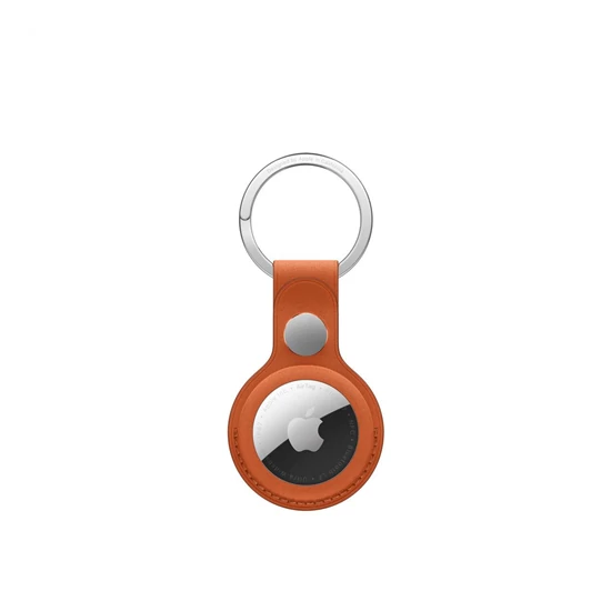 Apple AirTag FineWoven Key Ring - Fox Orange