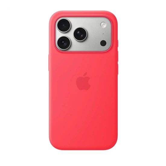 Apple iPhone 17 Pro Silicone Case with MagSafe - Bright Guava (SEASONAL)