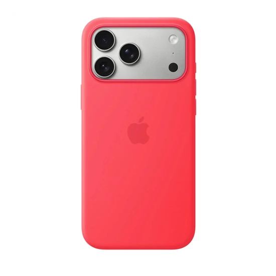 Apple iPhone 17 Pro Max Silicone Case with MagSafe - Bright Guava (SEASONAL)