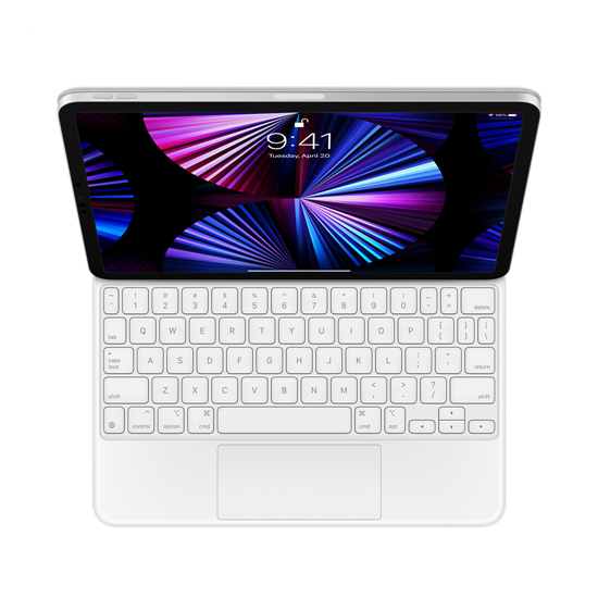 Magic Keyboard for iPad Pro 11-inch (3rd generation) and iPad Air (4th generation) - US English - White