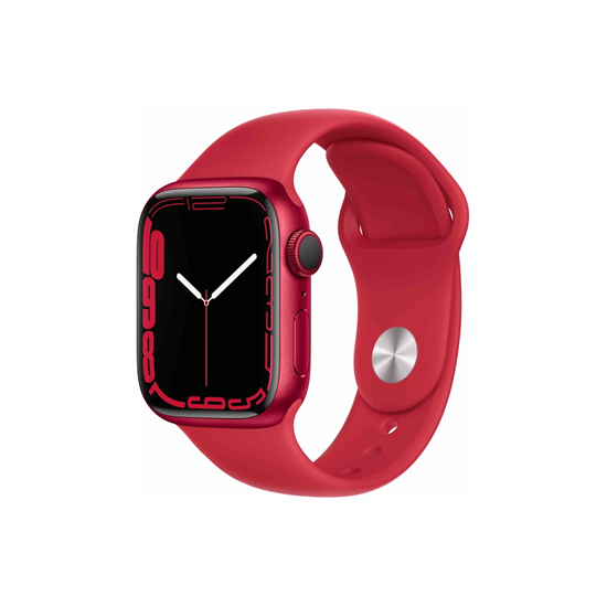 Apple Watch S7 Cellular, 41mm (PRODUCT)RED Aluminium Case with (PRODUCT)RED Sport Band - Regular