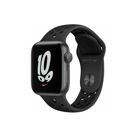 Apple Watch Nike SE (v2) GPS, 40mm Space Grey Aluminium Case with Anthracite/Black Nike Sport Band - Regular