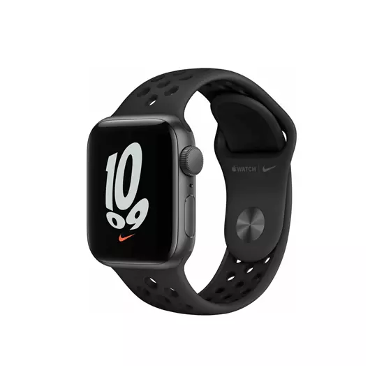 Apple Watch Nike SE (v2) Cellular, 40mm Space Grey Aluminium Case with Anthracite/Black Nike Sport Band - Regular