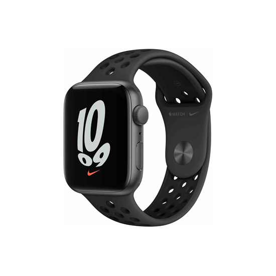 Apple Watch Nike SE (v2) Cellular, 44mm Space Grey Aluminium Case with Anthracite/Black Nike Sport Band - Regular