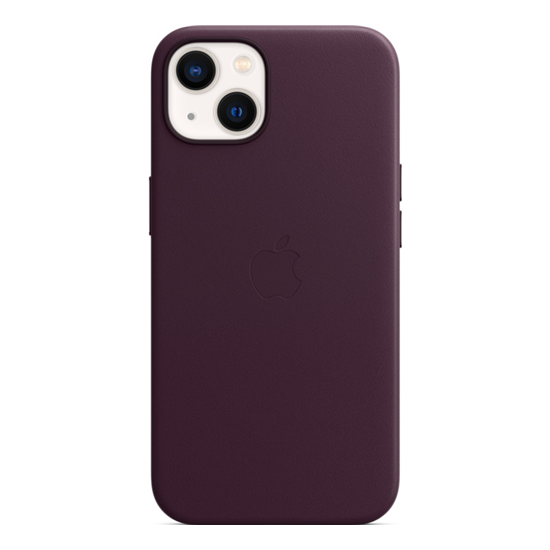 Apple iPhone 13 Leather Case with MagSafe - Dark Cherry  (Seasonal Fall 2021)