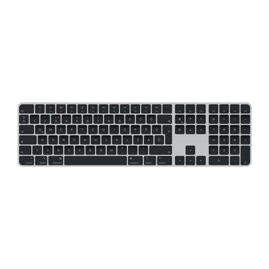 Apple Magic Keyboard (2022) w Touch ID and Numeric Keypad - Black Keys - Hungarian