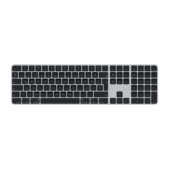 Apple Magic Keyboard (2022) w Touch ID and Numeric Keypad - Black Keys - Hungarian