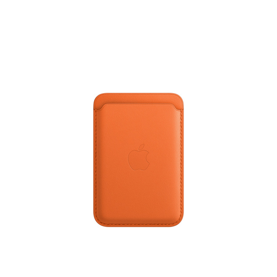 Apple iPhone Leather Wallet with MagSafe - Orange