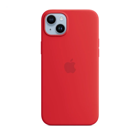 Apple iPhone 14 Plus Silicone Case with MagSafe - (PRODUCT)RED