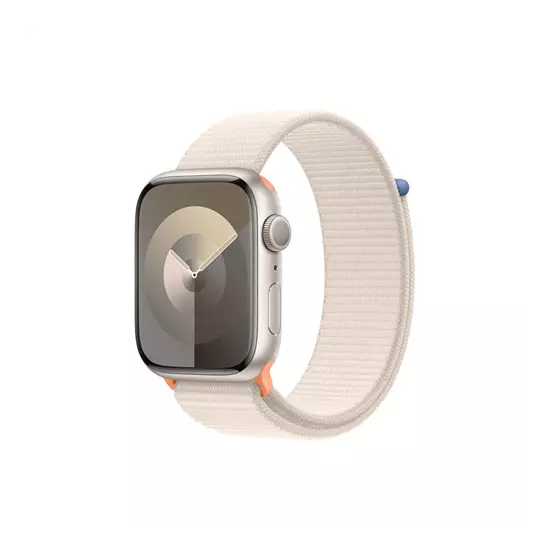 Apple Watch S9 GPS 41mm Starlight Alu Case w Starlight Sport Loop