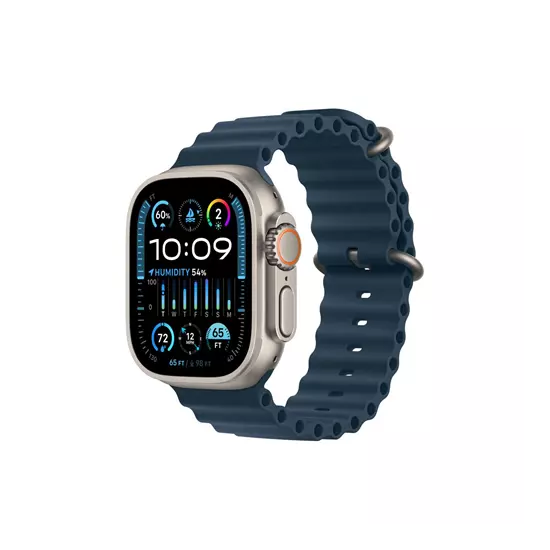 Apple Watch Ultra2 Cellular, 49mm Titanium Case w Blue Ocean Band