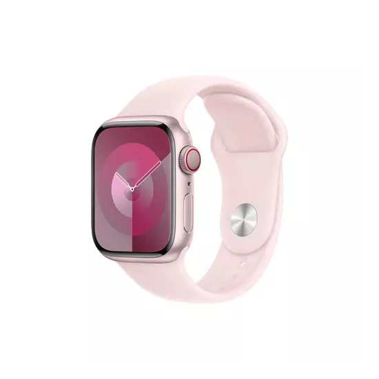 Apple Watch S9 Cellular 41mm Pink Alu Case w Light Pink Sport Band - M/L