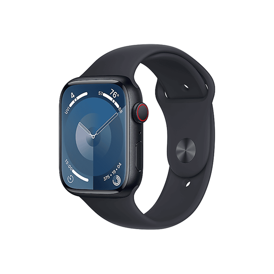 Apple Watch S9 Cellular 45mm Midnight Alu Case w Midnight Sport Band - M/L