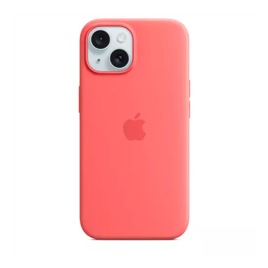Apple iPhone 15 Silicone Case w MagSafe - Guava
