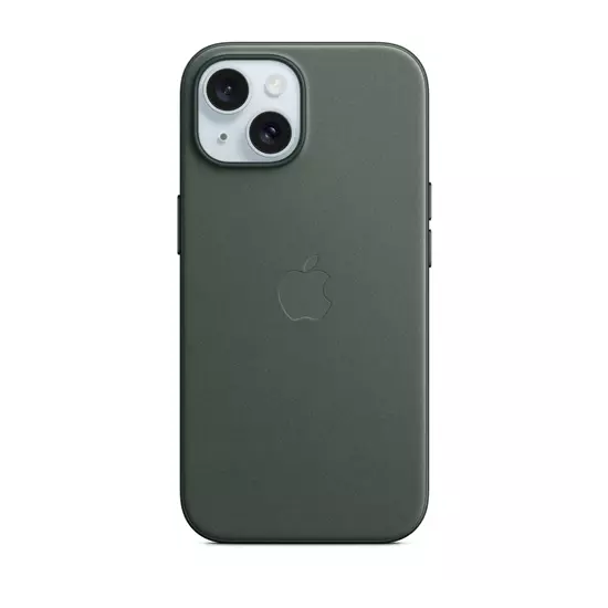 Apple iPhone 15 FineWoven Case w MagSafe - Evergreen