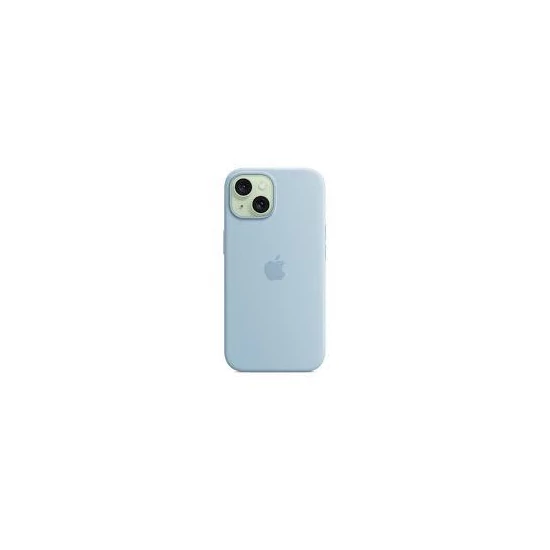 Apple iPhone 15 Silicone Case with MagSafe - Light Blue