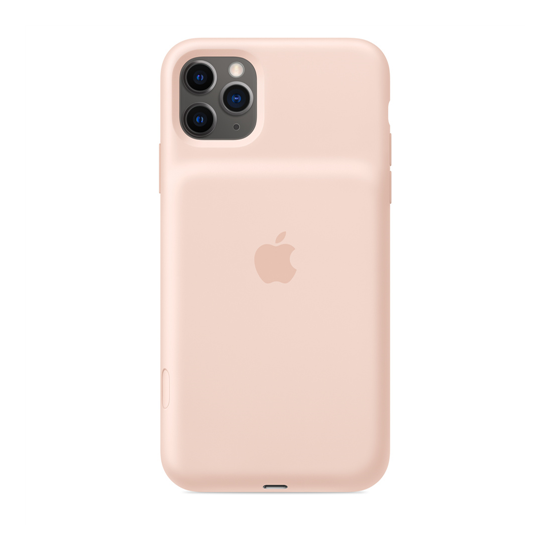 iPhone 11 Pro Max Smart Battery Case with Wireless Charging - Pink Sand