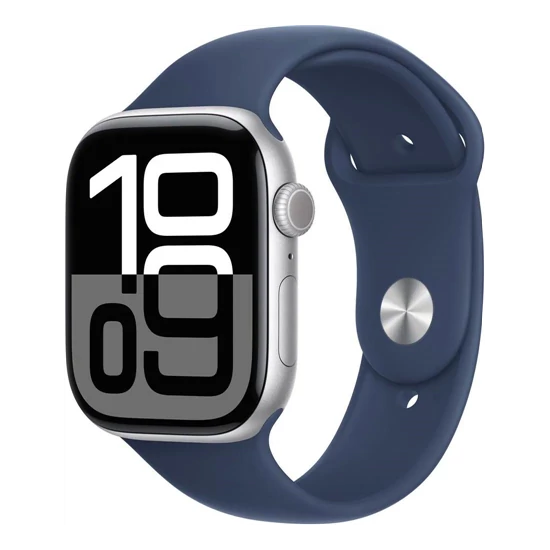 Apple Watch S10 GPS 42mm Silver Alu Case with Denim Sport Band - M/L